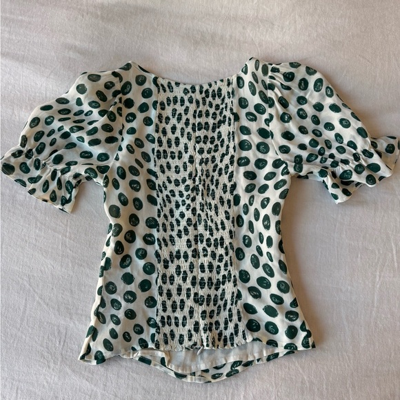 New Reformation tapioca print blouse - Picture 4 of 4